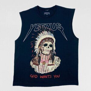 Yeezus Tour 2013 Native Cut Off Tee